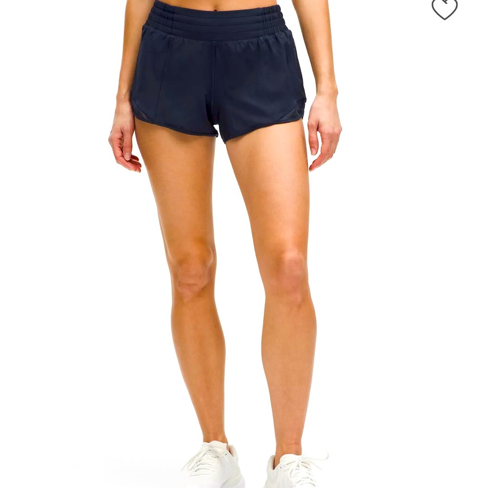 Lululemon Athletica Black Athletic Shorts Moisture-Wicking